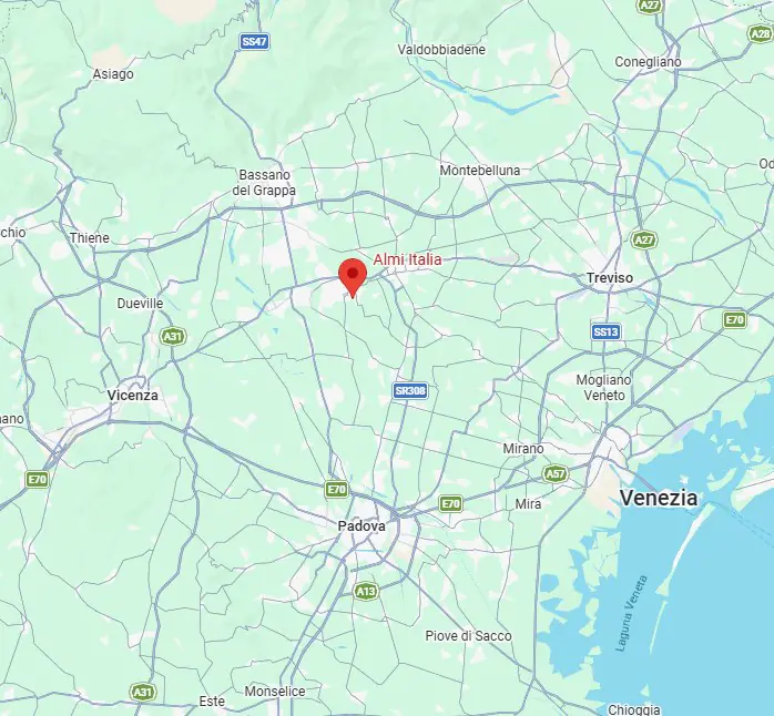 Mappa della sede Almi Italia a San Martino di Lupari