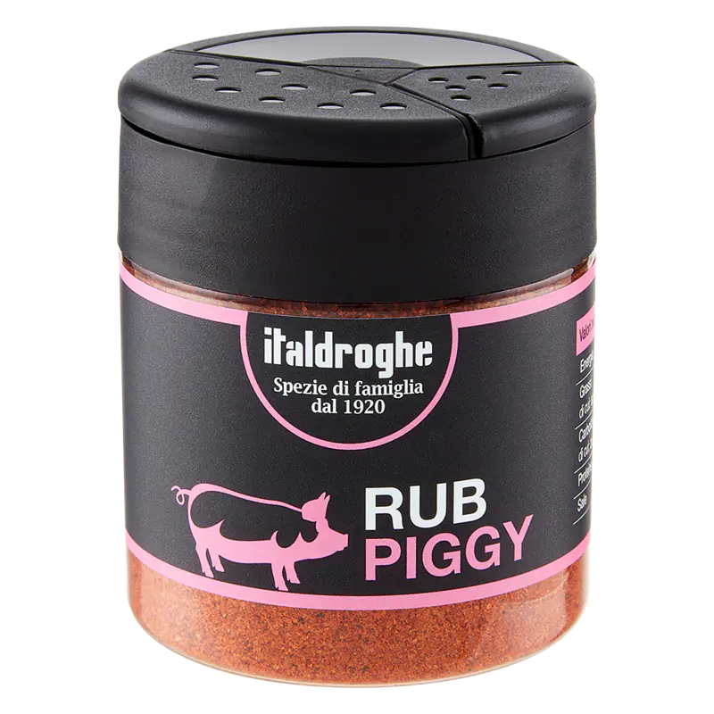 Barattolo dosatore Italdroghe di BBQ Rub Piggy per carne di maiale